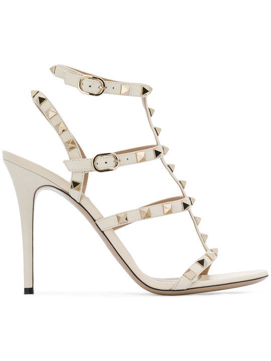 rockstud embellished strappy heels展示图