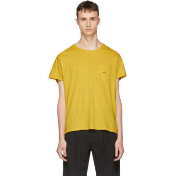 Yellow Spiral Pocket T-Shirt