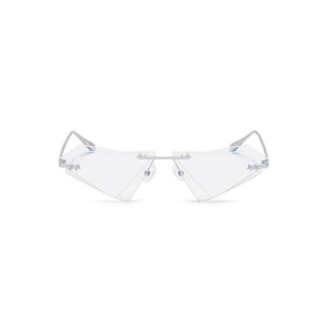 x XANDER ZHOU Quartz双层造型平光眼镜