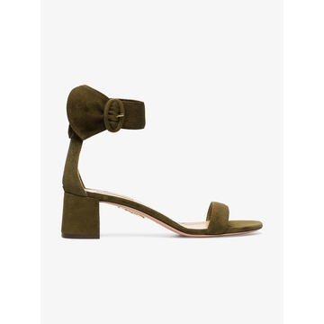 moss green palace 50 suede leather sandals