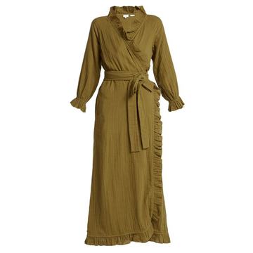 Jagger ruffle-trimmed cotton dress