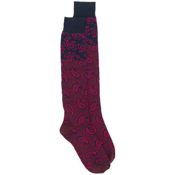 paisley patterned socks