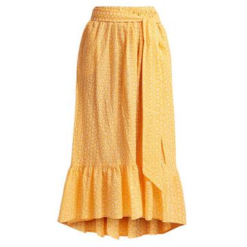 Nicole broderie-anglaise cotton skirt