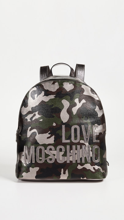 Love Moschino 迷彩背包展示图