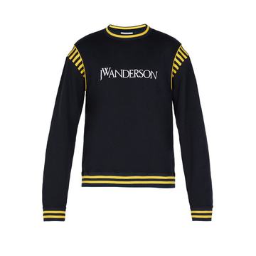 Logo-embroidered cotton-jersey sweater