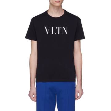 VLTN品牌名称印花纯棉T恤