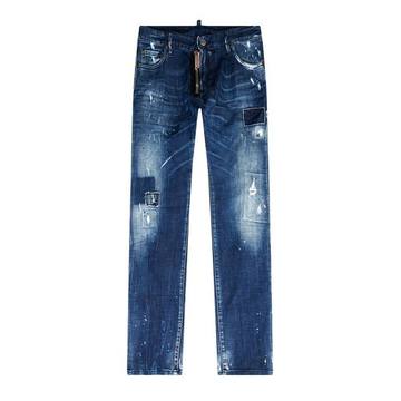 Distressed Slim Fit Jeans