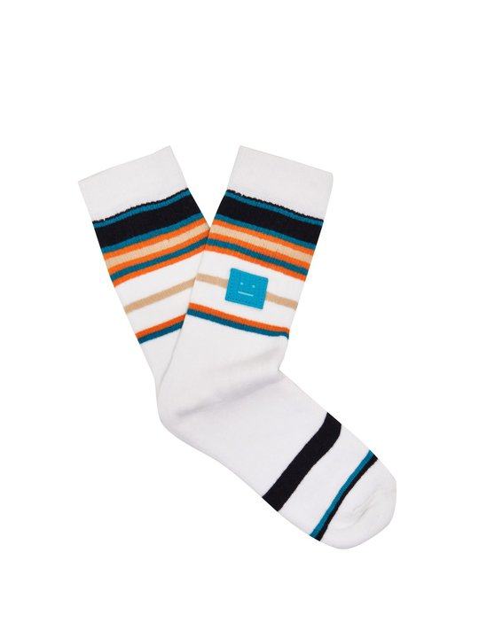 Striped stretch-cotton socks展示图