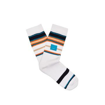 Striped stretch-cotton socks