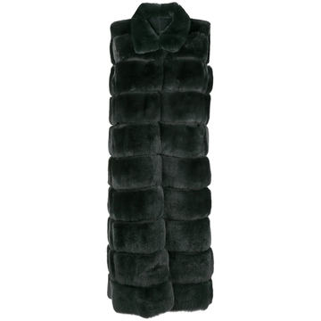 sleeveless fur coat