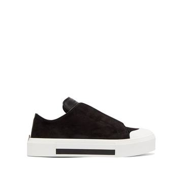 Suede low-top trainers