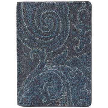 paisley print card holder