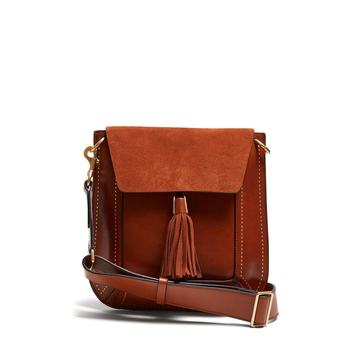 Sykan leather and suede bag