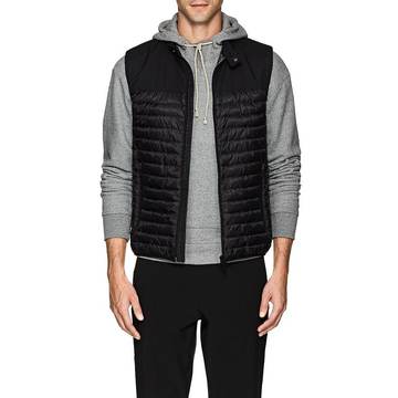 Channel-Quilted Windproof Vest