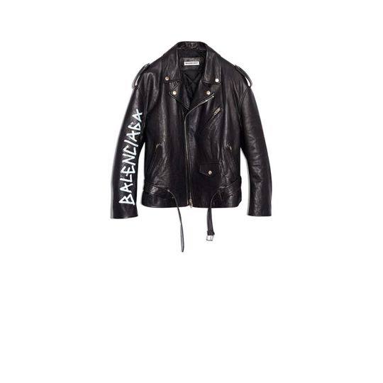 Balenciaga Painted Biker Jacket展示图