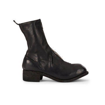 front zip ankle boots