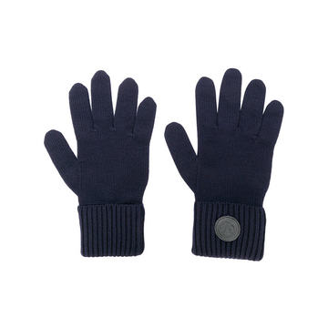 logo plaque gloves