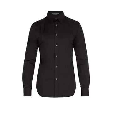 Harness cotton-blend shirt