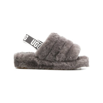 slingback woolly slippers