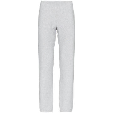 grey reverse weave terry cotton sweat pants