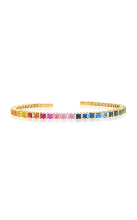 18K Gold Sapphire And Diamond Bracelet展示图