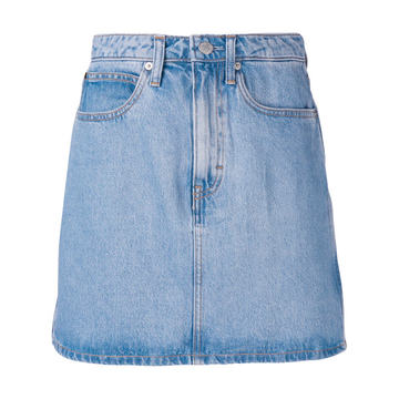 denim mini skirt