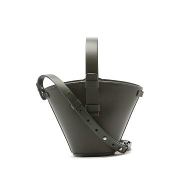 Nelia mini leather bucket bag