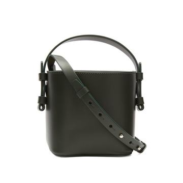 Adenia mini matte leather bucket bag