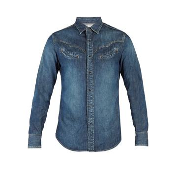 Western denim shirt