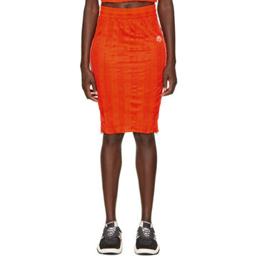 Orange Track Skirt