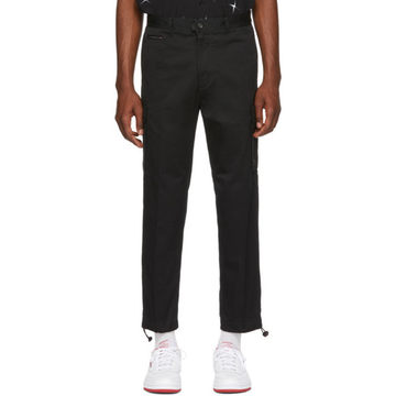 Black Twill Cargo Pants