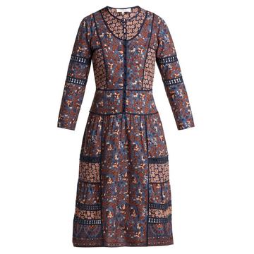 Gemma cotton peasant dress