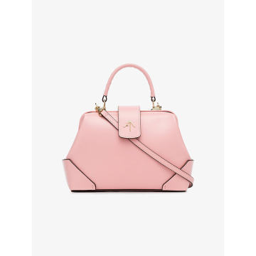 bubblegum pink Frame leather cross-body bag