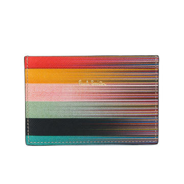 striped print cardholder