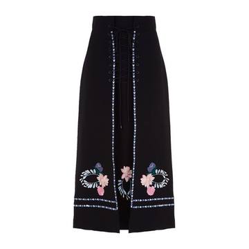 Ginny Embroidered Midi Skirt