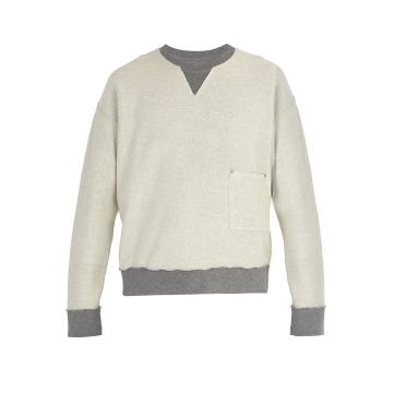 Reversible cotton sweatshirt