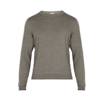 Crew-neck cashmere sweater