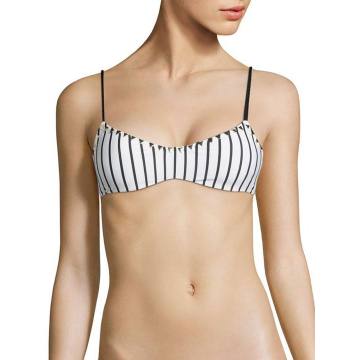 The Siren Striped Bikini Top