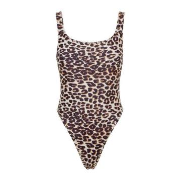 Goddess Leopard Print Studded Swimsuit