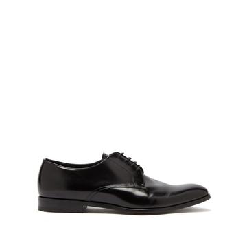 Polished-leather derby shoes