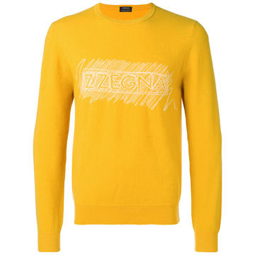 logo knit jumper