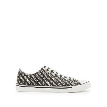 Logo low-top leather trainers
