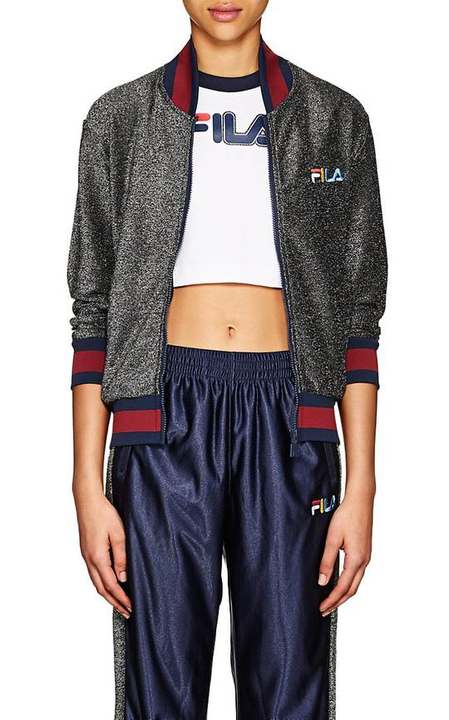 Logo Sparkly Bomber Jacket展示图