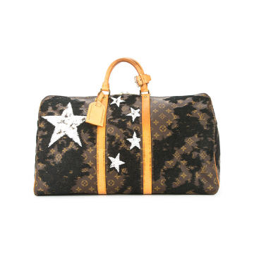 star embroidered vintage Louis Vuitton keepall