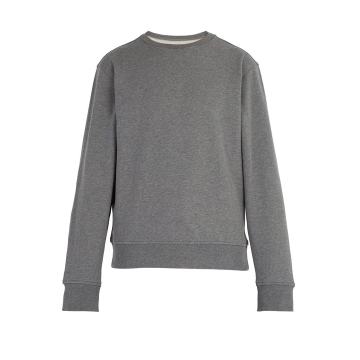 Elbow-patch cotton-jersey sweatshirt