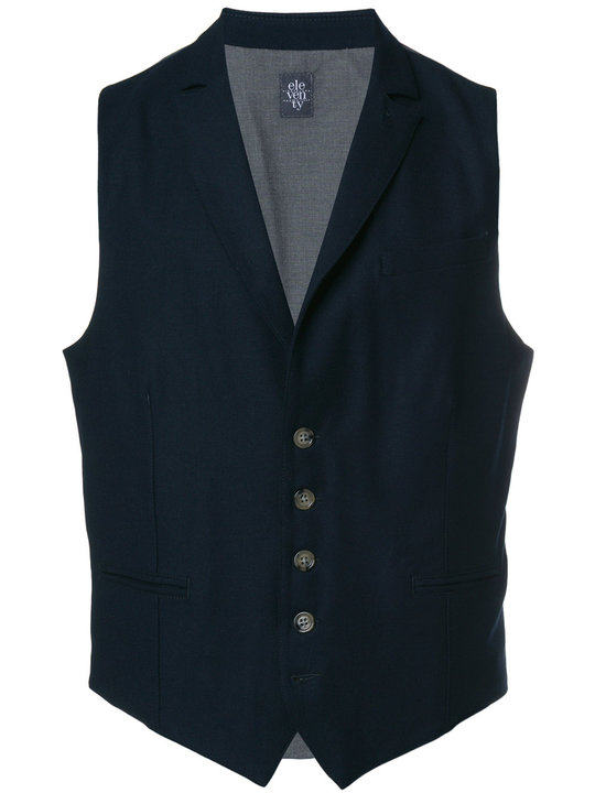 two-tone buttoned waistcoat展示图