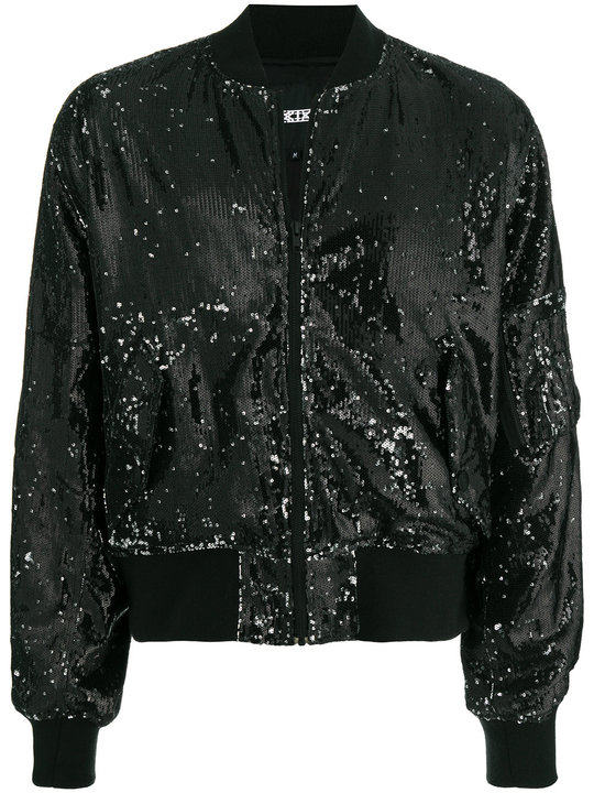 Limited Edition sequin bomber jacket展示图