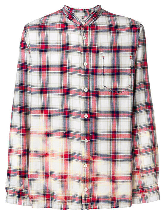 plaid long-sleeve shirt展示图