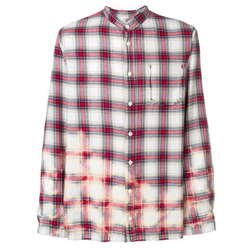 plaid long-sleeve shirt