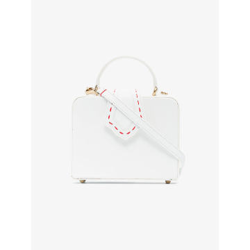 white Fey small leather bag